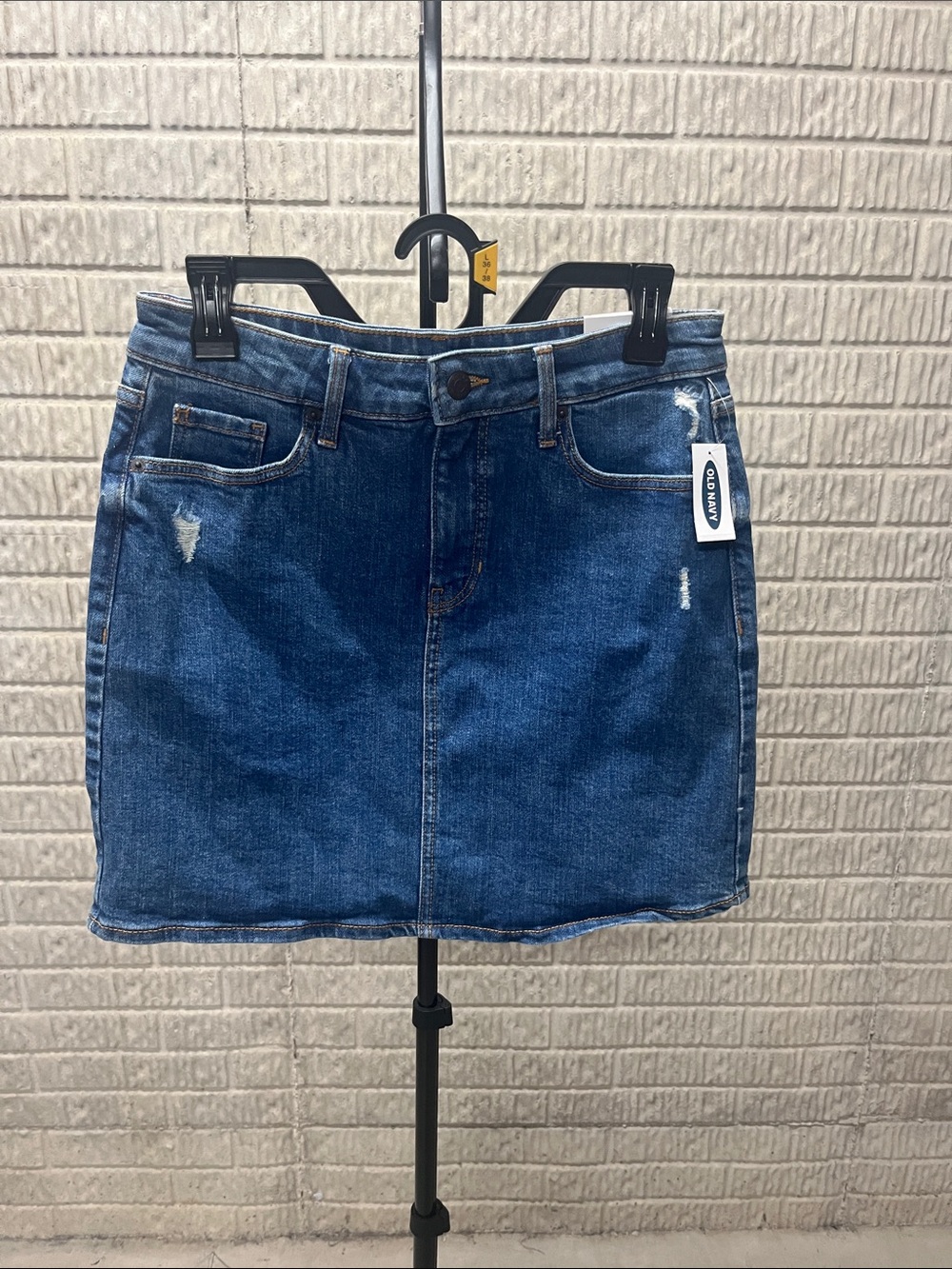 Old Navy Dark Blue Denim Mini Skirt